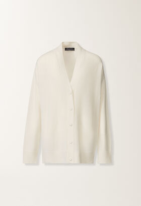 Fabiana Filippi Cashmere and silk sweater, raffia WHITE MAD215F014N9000000