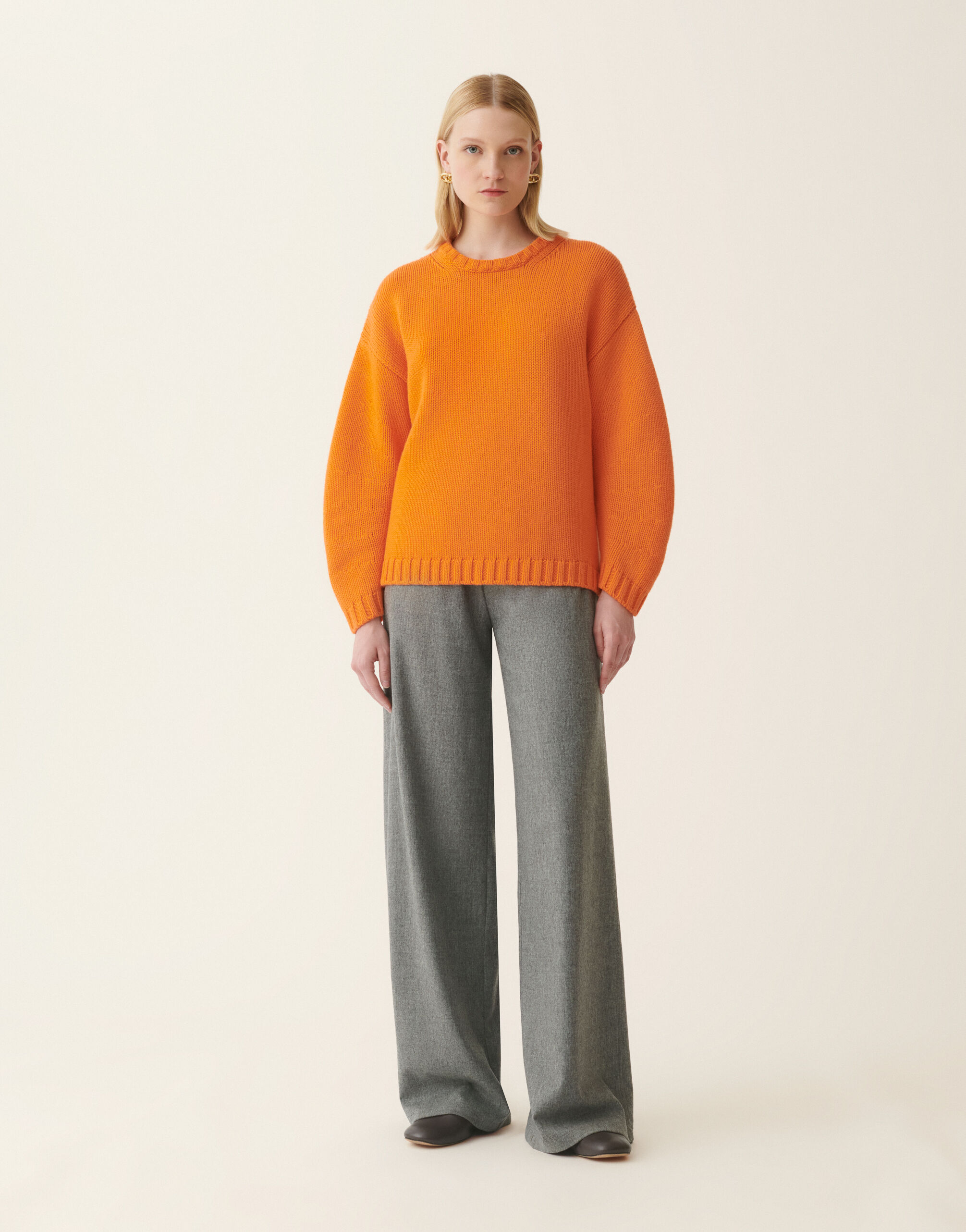 Platinum-Pullover mit Rundhalsausschnitt, Vitaminorange Fabiana Filippi Platinum-Pullover mit Rundhalsausschnitt, Vitaminorange Vitaminorange MAD226F016N1280000