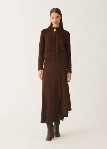 Fabiana Filippi Camel cardigan, ebony BROWN MAD215F126L5010000