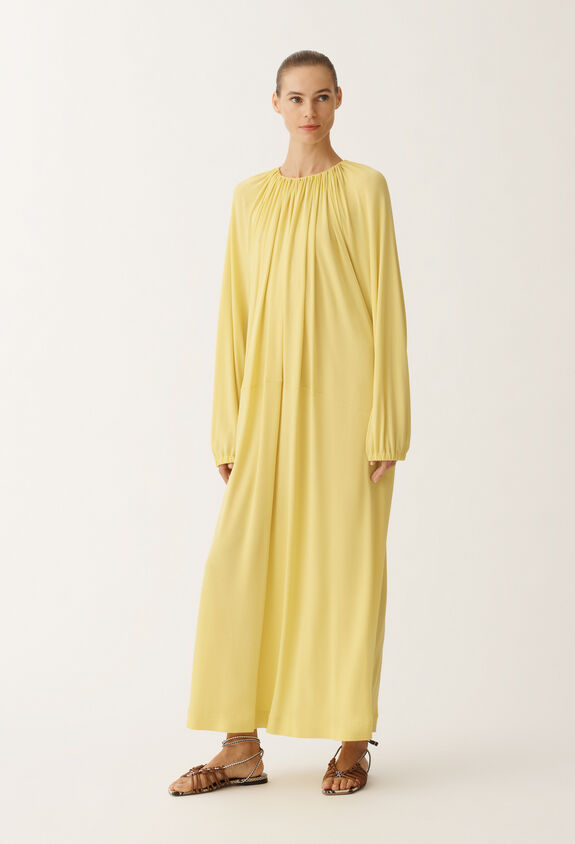 Fabiana Filippi Viscose jersey dress, cedar YELLOW ABD265F189D8060000
