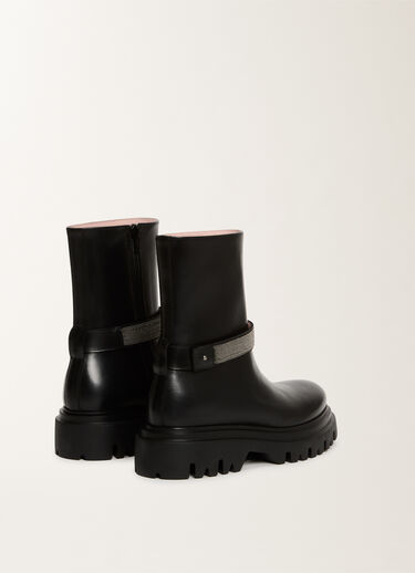 Fabiana Filippi Botas de motociclista en cuero de becerro, negro Negro ASD225A979L8230000