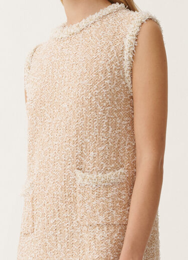 Fabiana Filippi Tweed-effect mini dress, dusty pink and citrine PINK ABD265F175L1670000