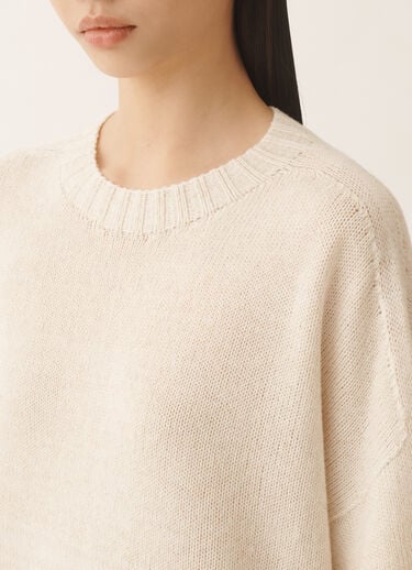 Fabiana Filippi Platinum t-shirt with lurex, raffia White MAD266F019L8970000