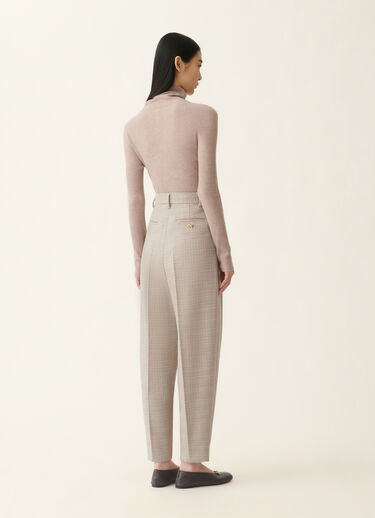 Fabiana Filippi Pantalone in mouliné, moka meringa Moka meringa PAD216F298D9830000