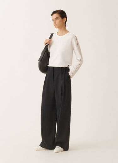 Fabiana Filippi T-Shirt aus Jersey, in optischem Weiß Weiß JED266F142L9020000