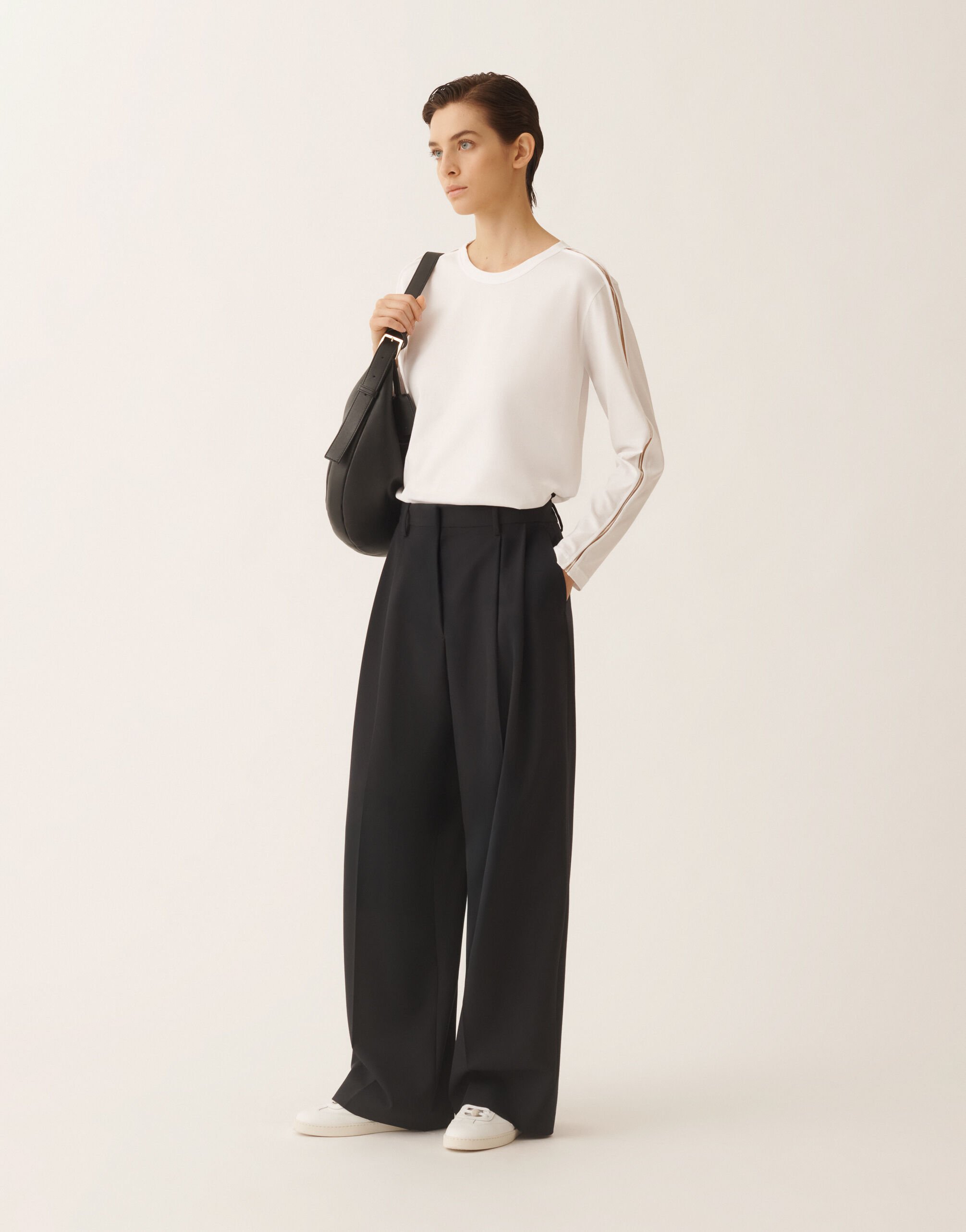 Fabiana Filippi T-Shirt aus Jersey, in optischem Weiß Weiß JED266F142L9020000