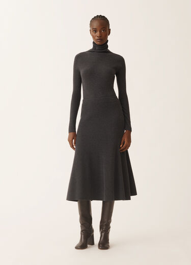 Fabiana Filippi Skirt in Platinum, grey denim Grey GND225F816N1280000