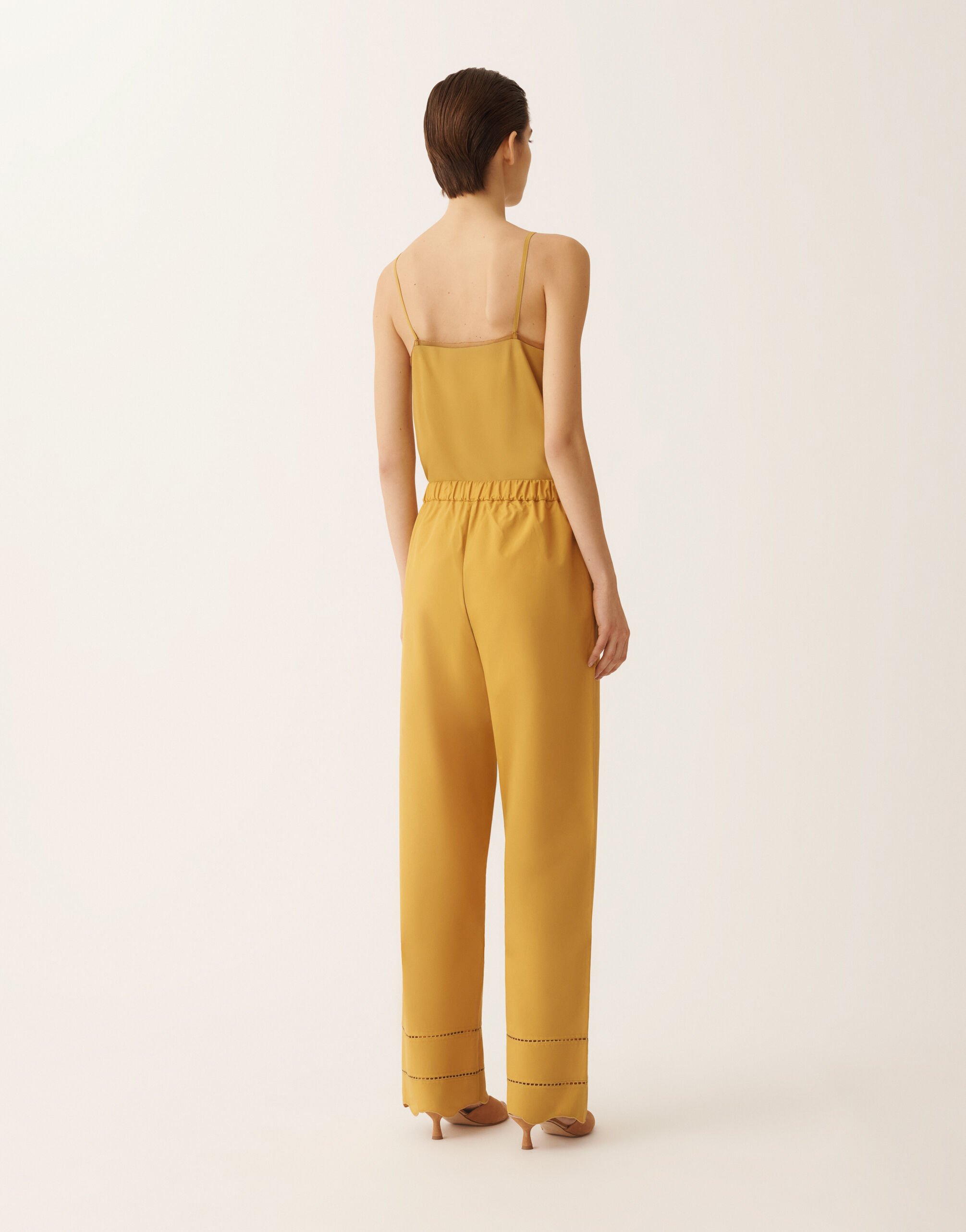 Fabiana Filippi Poplin pants, mustard MUSTARD PAD276F799M1270000