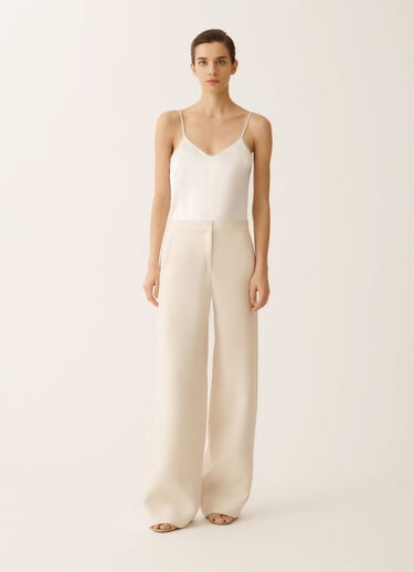 Fabiana Filippi Spoleto trousers in wool and silk, butter BUTTER PAD276F307M1860000