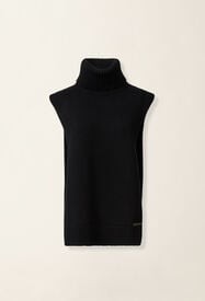 Pechera de cuello alto en Platinum, negro Fabiana Filippi Pechera de cuello alto en Platinum, negro Negro SAD226A954M2810000
