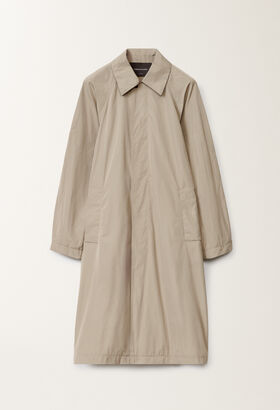 Fabiana Filippi Micro faille trench coat, clay WHITE CTD265F225D8040000