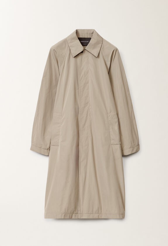 Fabiana Filippi Micro faille trench coat, clay CLAY CTD275F272L3370000