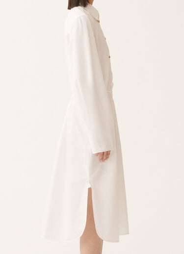 Fabiana Filippi Poplin-Kleid, optisches Weiß Weiß ABD215F174D6500000