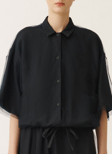 Fabiana Filippi Linen and viscose shirt, midnight blue BLUE GCD275F689L3540000
