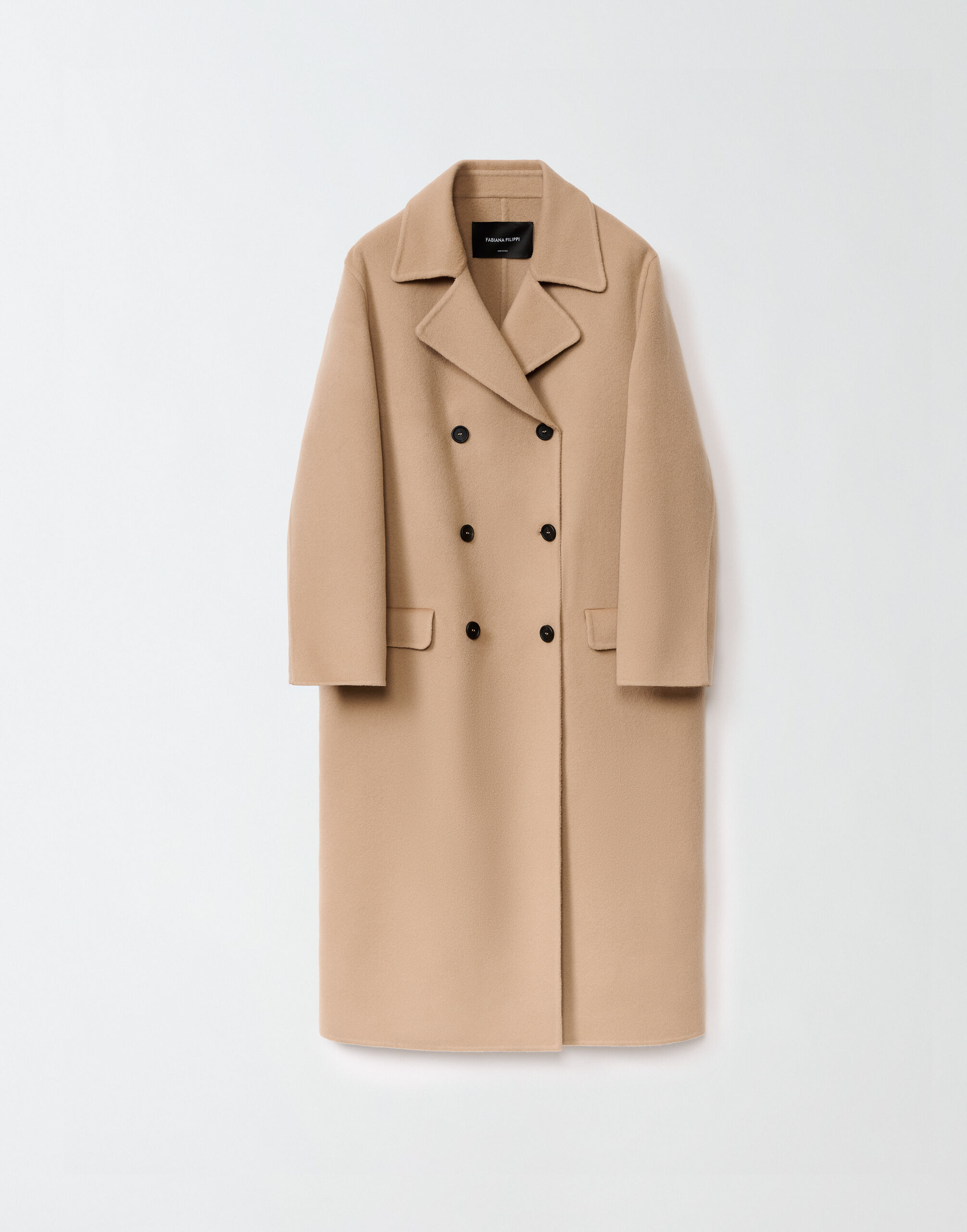 Zara double breasted coat camel cheap