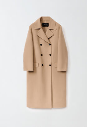 Fabiana Filippi Double wool and cashmere coat, camel BROWN MAD224F574L0010000