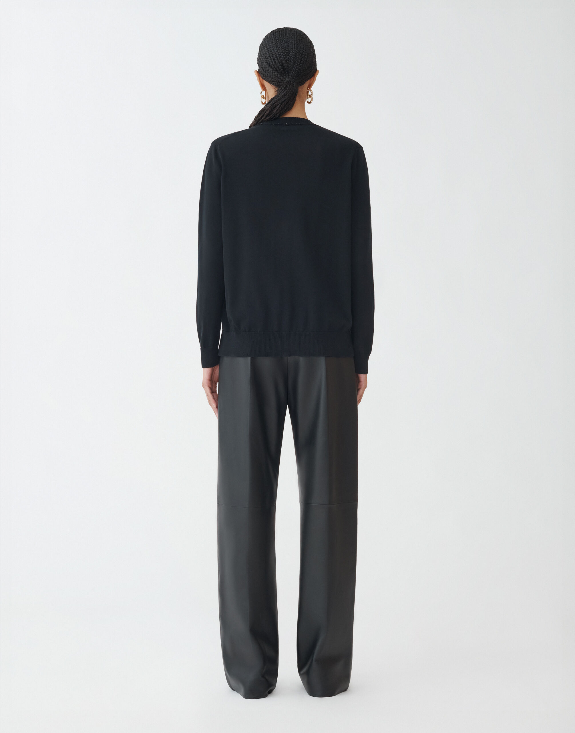 Fabiana Filippi Cardigan aus Bio-Baumwolle, Schwarz SCHWARZ MAD274F359H4960000