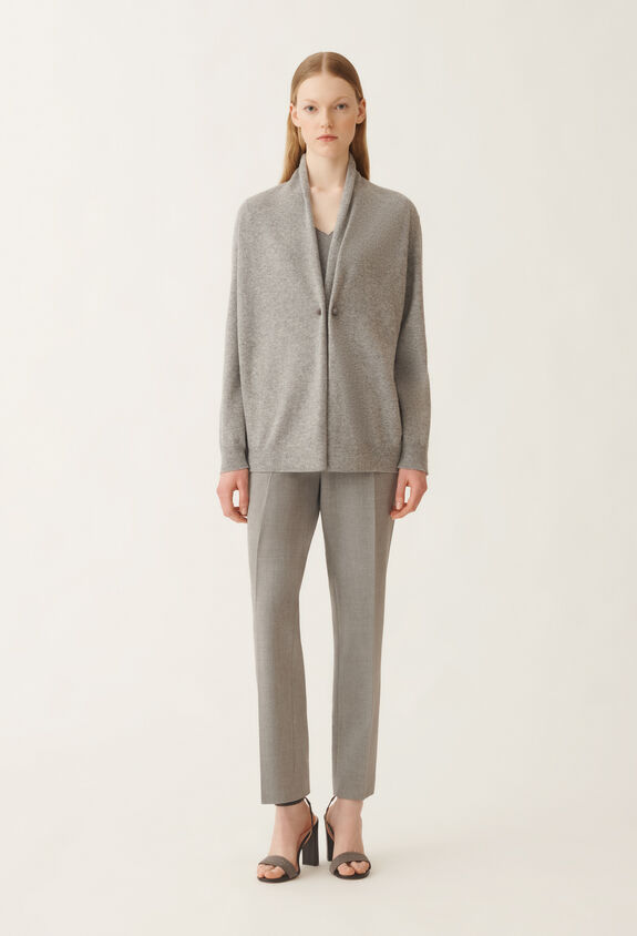 Fabiana Filippi Platinum cardigan, rock grey GREY MAD215F059L5170000