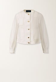 Jeansjacke, Weiss Fabiana Filippi Jeansjacke, Weiss WEISS GCD276F658M1370000