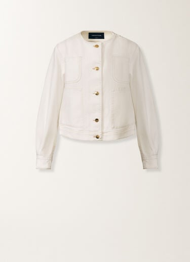Jeansjacke, Weiss Fabiana Filippi Jeansjacke, Weiss WEISS GCD276F658M1370000