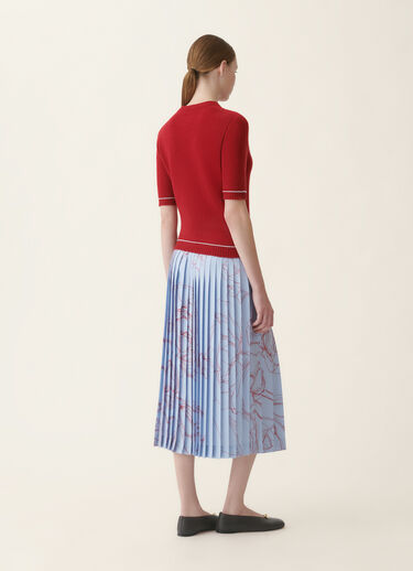 Fabiana Filippi Brushed Platinum sweater, red and light blue Red and light blue MAD216F038M2700000