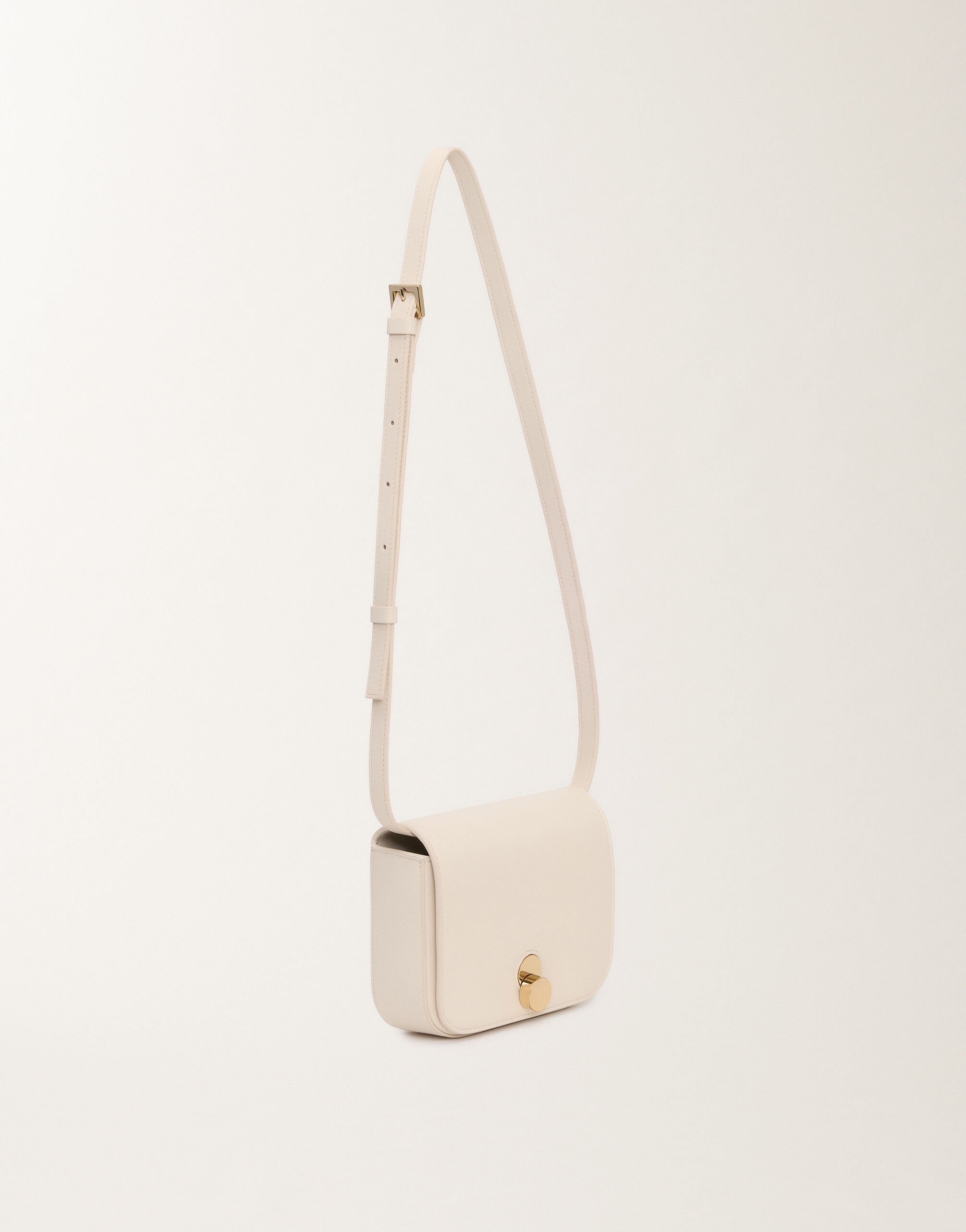 Fabiana Filippi Eclissi calfskin mini messenger bag, butter BUTTER BGD265A860L2140000