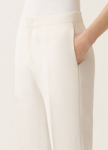 Fabiana Filippi Hose Montefalco aus Leinen und Viskose, weiß WEISS PAD275F326L3100000
