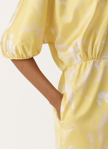 Fabiana Filippi Kleid mit Print Tilia aus Seide, zederfarben GELB ABD265F199D8270000