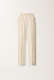 Fabiana Filippi Pantalón Gubbio jogging en gabardina de algodón, color mantequilla Mantequilla PAD266F322L7840000