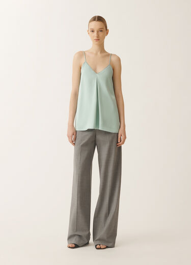 Fabiana Filippi Viscose satin lingerie top, aqua green AQUAGREEN TPD275F609L4530000