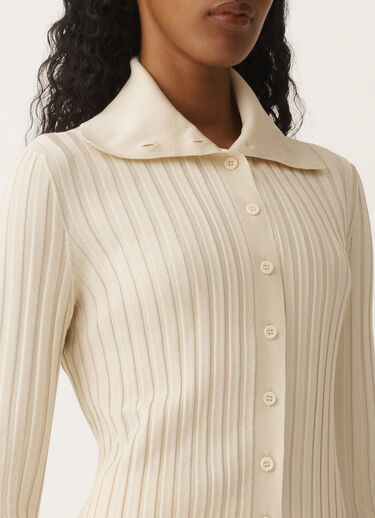 Fabiana Filippi Viscose sweater, putty WHITE MAD265F058D6550000