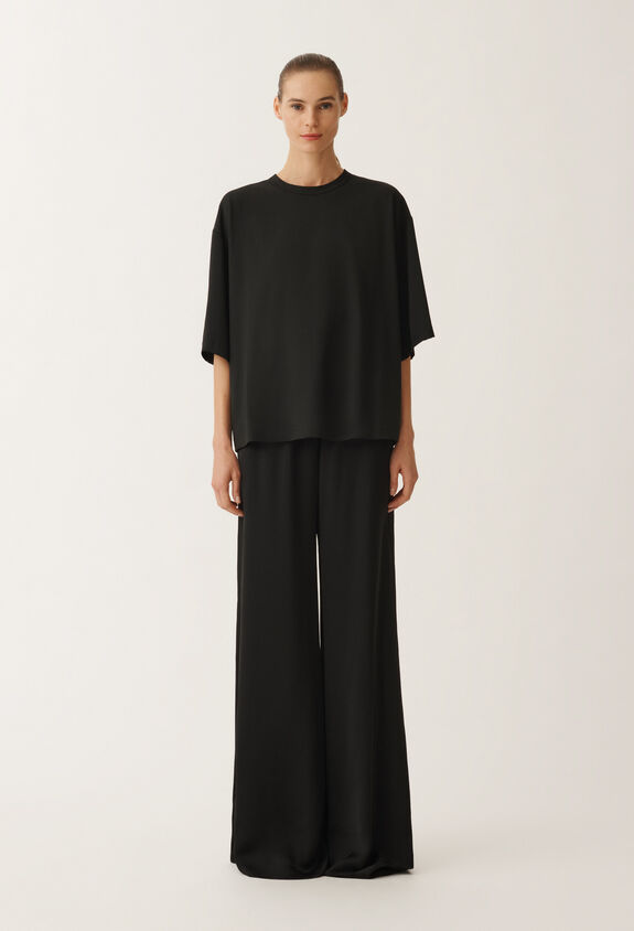 Fabiana Filippi Top in jersey, nero NERO JED265F096L1700000