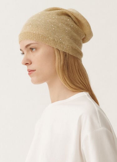 Fabiana Filippi Bonnet en mohair, or JAUNE SAD265A810D8170000