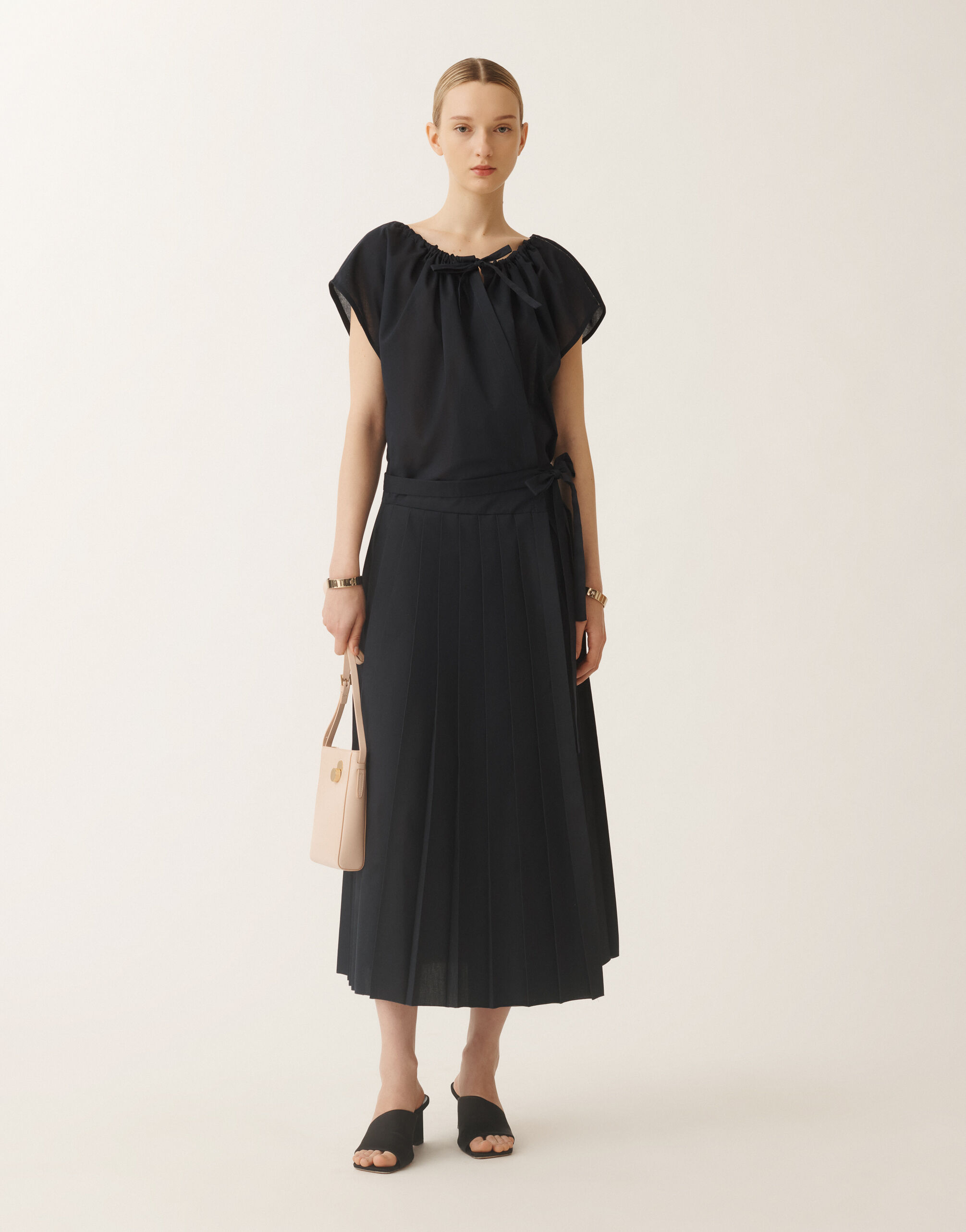 Fabiana Filippi Musselinkleid, nachtblau BLAU ABD275F643L3850000