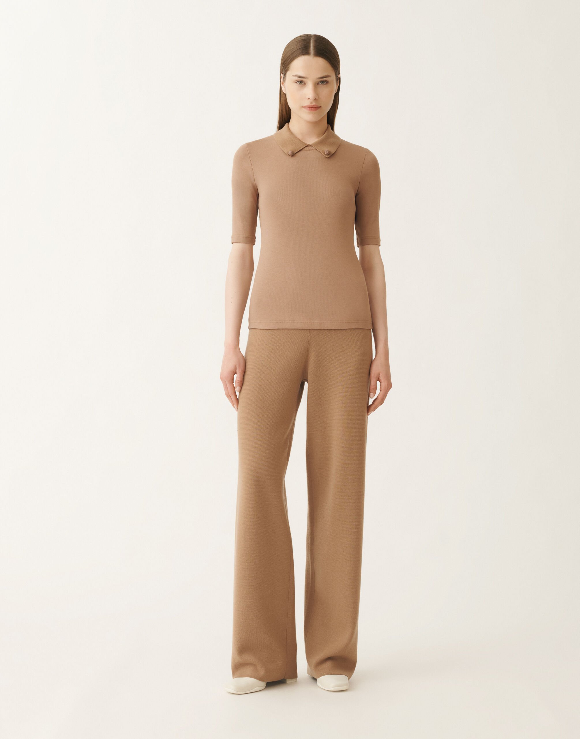 Fabiana Filippi Jersey T-shirt, wicker BROWN JED215F132L5760000