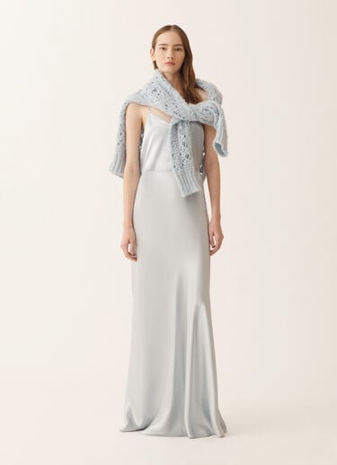 Fabiana Filippi Satin lingerie top, aqua Blue TPD266F281L9090000