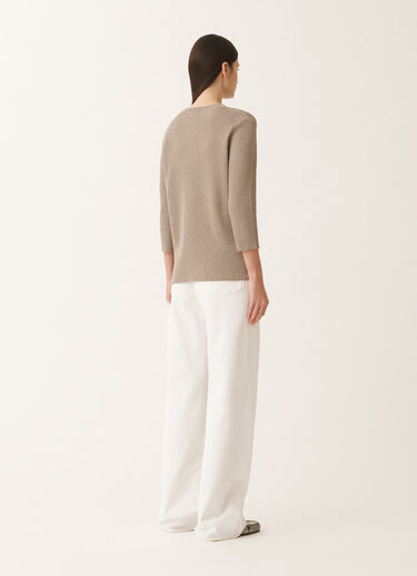 Fabiana Filippi Organic cotton and lurex sweater, clay CLAY MAD275F494L4520000