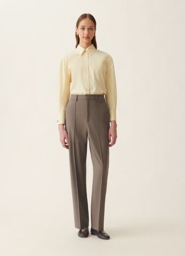 Fabiana Filippi Cool wool trousers, falcon Falcon PAD226F717M3860000