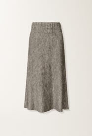 Fabiana Filippi Rock aus gebürstetem Merino und Mohair, Rock Grau GND225F803L6200000