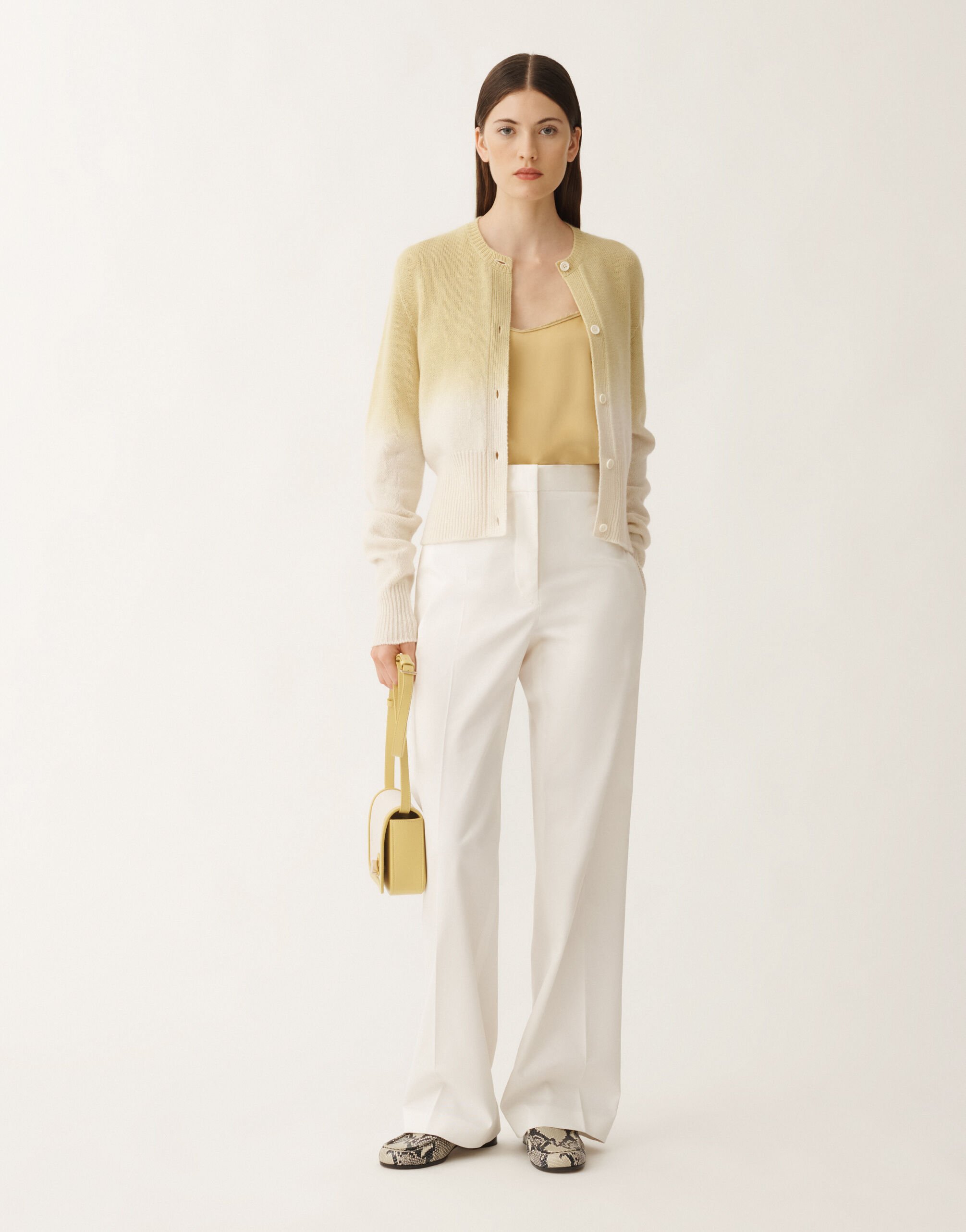 Fabiana Filippi Deruta cotton gabardine trousers, white WHITE PAD265F320L1920000