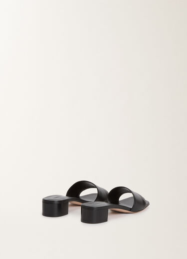 Fabiana Filippi Calfskin sandals with heel, black BLACK ASD275A872L4120000