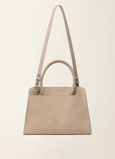 Handbag media Josephine in camoscio, moka meringa Fabiana Filippi Handbag media Josephine in camoscio, moka meringa Moka meringa BGD216A852M5000000