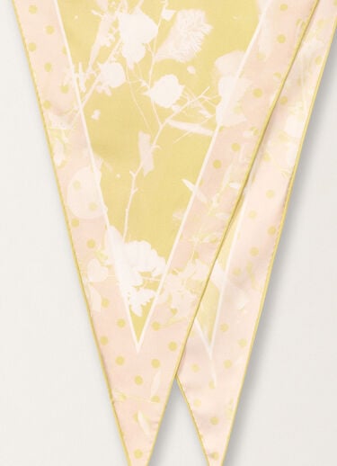 Fabiana Filippi Tilia-print silk losange scarf YELLOW SAD265A967L2090000