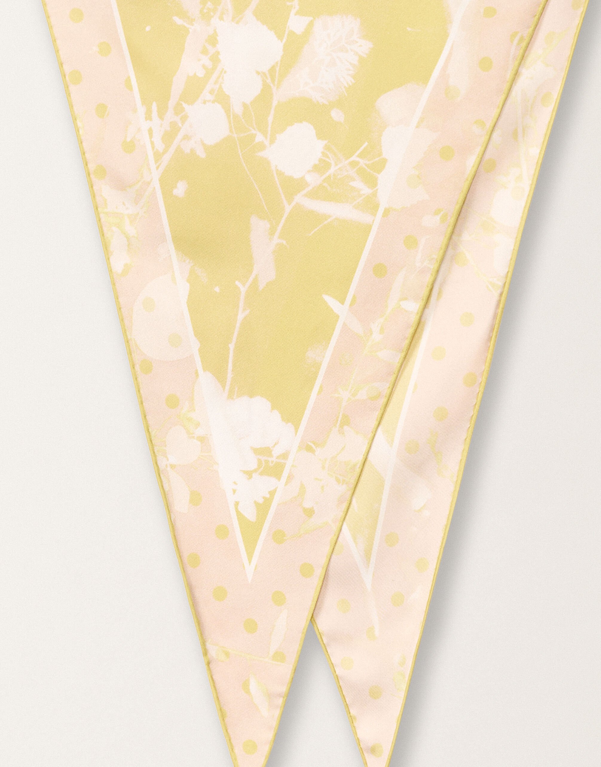 Fabiana Filippi Tilia-print silk losange scarf YELLOW SAD265A967L2090000