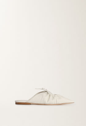Fabiana Filippi Nappa leather pointed mules, butter LAVENDER CAD275F233L3630000
