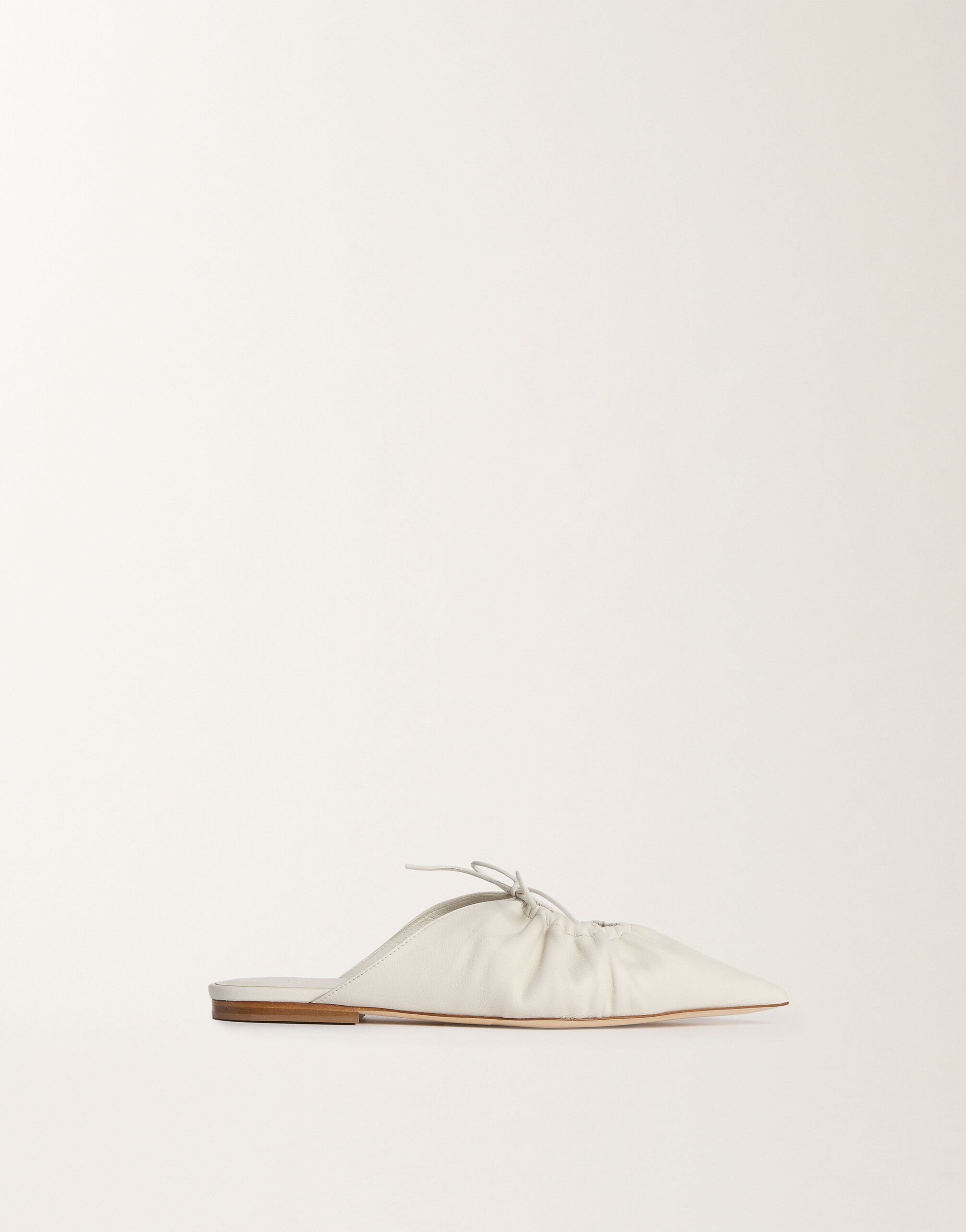 Fabiana Filippi Nappa leather pointed mules, butter BUTTER ASD275A133L2590000