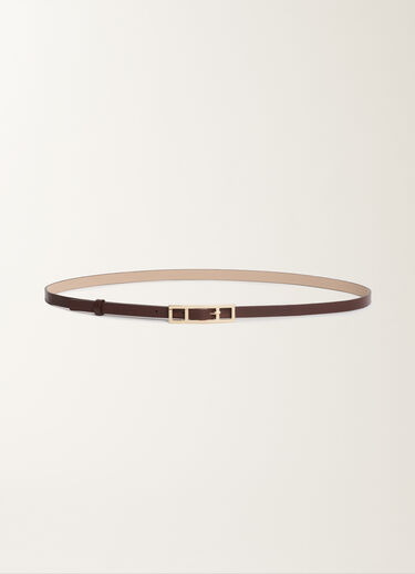 Fabiana Filippi Kalbsledergürtel, Ebenholz Beige AAD215A037L8030000