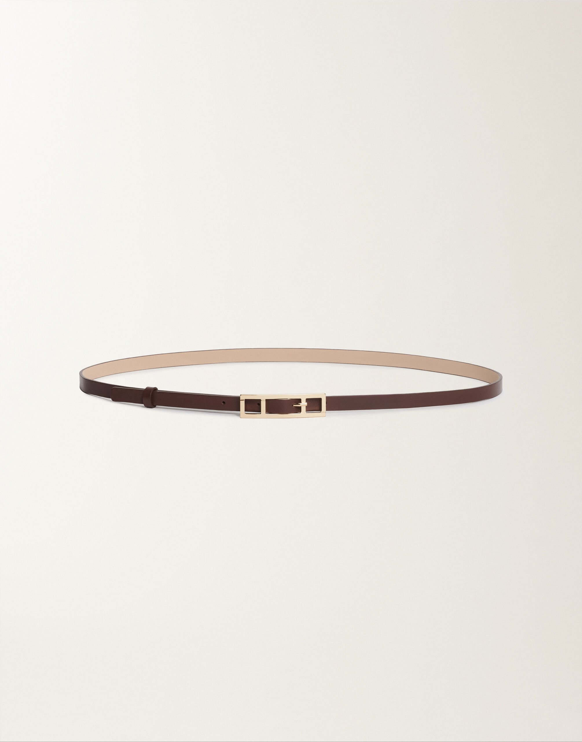 Fabiana Filippi Kalbsledergürtel, Ebenholz Beige AAD215A037L8030000