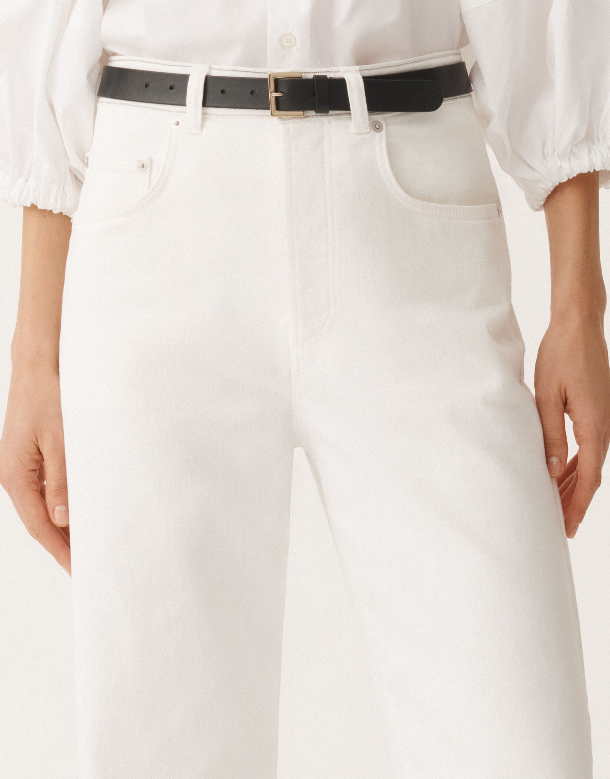 Fabiana Filippi Calfskin belt, black BLACK AAD265A973L2140000
