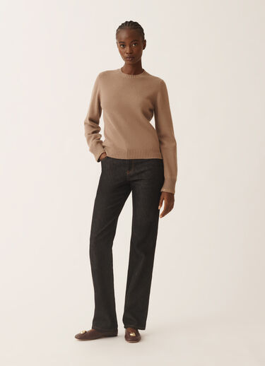 Fabiana Filippi Pullover in Platin, Rinde Braun MAD225F465L5170000